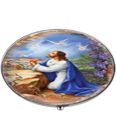 Shop Unique Jesus Art Glass Pill Box - Religious Faith Charm & Candy Storage - International Shipping Available - Buy Online on GoSupps.com