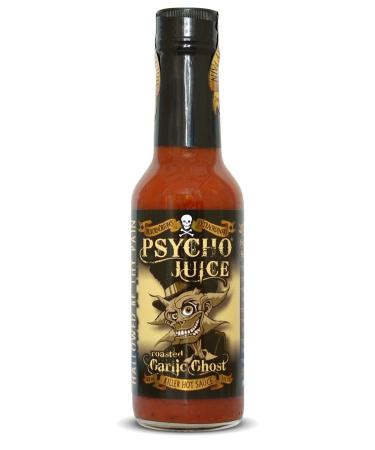 Psycho Juice Roasted Garlic Ghost Pepper Hot Chilli Sauce 148ml