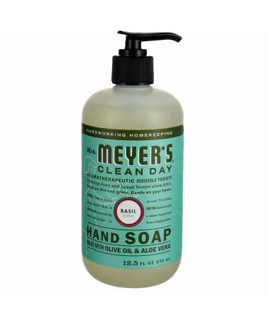 Meyers Basil Liquid Hand Soap - 6x12.5 OZ | Premium Natural Hand Wash | International Shipping Available - Buy Online on GoSupps.com
