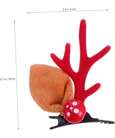 FRCOLOR 6 Pairs Antler Hair Clip Christmas Antler Hairpin Suit Christmas Headdress Hairpins Christmas Hair Barrette Holiday Barrettes Antler Headbands Clothing Miss Corner Clip - Buy Online on GoSupps.com