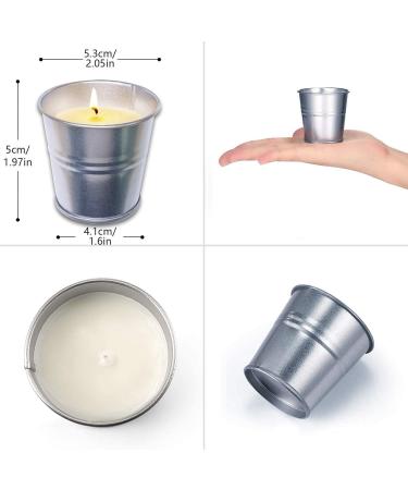 TopSics Citronella Candles - 8 Natural Soy Wax Candles for Outdoor Use - Long Lasting 80-96 Hours - Perfect for Garden Terrace Picnic and Camping - Buy Online on GoSupps.com