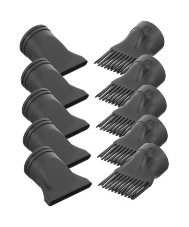 COHEALI 10pcs Hair Styling Tips Blow Dryer Nozzle Attachment Hair Blower Brush Smooth Styling Brush Nylon