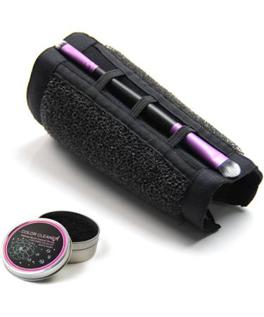 FOMIYES Makeup Brush Arm Holder Eyeshadow Clean Brush Makeup Sponge Cleaners Makeup Brush Arm Band Make up Brush Cleaner Makeup Brush Black Eyeshadow medium Black - Buy Online on GoSupps.com