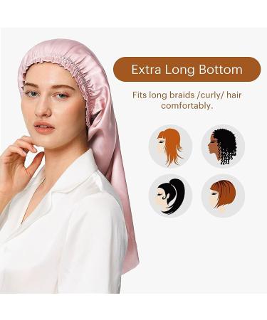 LilySilk 19 Momme 100% Real Silk Women's Sleep Cap - Rosy Pink - Buy Online on GoSupps.com