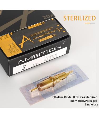 Ambition Glory Tattoo Cartridges #8 Bugpin 3RL Needles Disposable 20pcs - 0.25mm 3 Round Liner - Buy Online on GoSupps.com