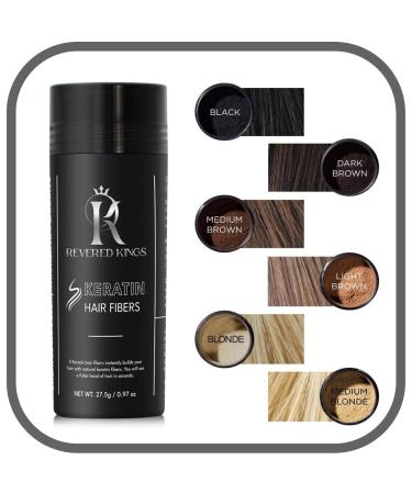 Black Hair Fibers - Extra Large 27.5g Bottle | Hair Building Fibers with Biotin for Thinning Hair & Bald Spots | Long Lasting & Undetectable Solution - Buy Online on GoSupps.com