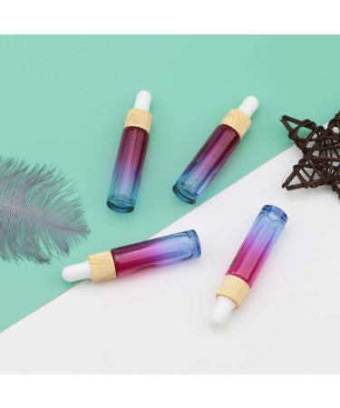 Kesell 10 Pack Rose-Blue Gradient Glass Essential Oil Dropper Bottles - 10ml Travel Bottles for Perfume Oils and Serums - Buy Online on GoSupps.com
