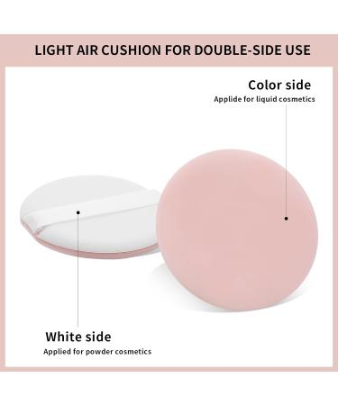 Sibba 8 PCS Makeup Sponge Powder Puff Set for Foundation Cushion & Concealer - Beauty Blender Holder Included - Blending Applicator Pads for Face Cream & Color Correcting - Mini Facial Cover - Skin Color - Buy Online on GoSupps.com
