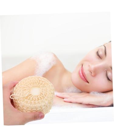 Buy Minkissy 2pcs Sisal Sponge Ball Shower Loofah - Exfoliating Bath Scrubber & Body Cleaning Tool for an Invigorating Shower Experience - Buy Online on GoSupps.com