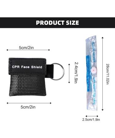 First Aid Ventilation Mask Set - 4 Key Ring Masks Breathing Barriers CPR Pocket Mask for Adults & Children - Buy Online on GoSupps.com