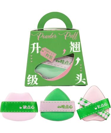 Powder Puff For Face Powder - High-Density Flexible Blender Sponge - Cosmetic Foundation Applicator Soft Triangle Face Puff For Wet And Dry Use Beauty Makeup Tools - Buy Online on GoSupps.com