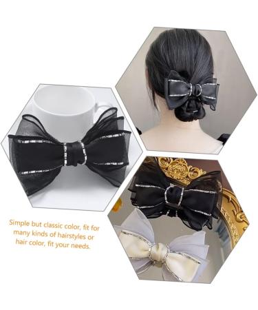 minkissy Accessories Fabric Butterfly Hair Clip Bow Barrettes Women girls hair clip womens hair accessories womens hair clips black bows white hair clips Miss rhinestone South Korea Hair - Buy Online on GoSupps.com
