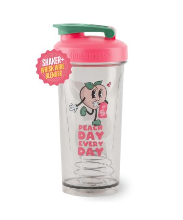 Shop Sante Shaker Bottle Perfect for Protein Shakes and Pre Workout 28-Ounce No Odor Stain Free BPA Free - Peach Every Day