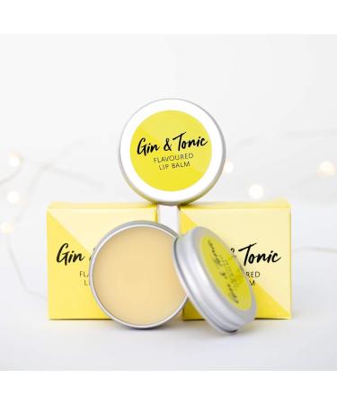Gin and Tonic Lip Balm - Hand-Poured Hydrating Treatment for Chapped Lips (12g) - Vegan-Friendly Formula with Candelilla Wax for Nourishment and Repair - Buy Online on GoSupps.com