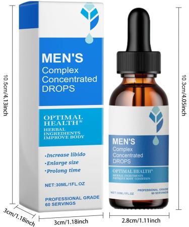 Blue Horizon Men's Complex Concentrated Drops Blue Horizon Men's Complex Drops Mens Enhancement Drops Blue Horizon Drops for Men (3PCS) - Buy Online on GoSupps.com
