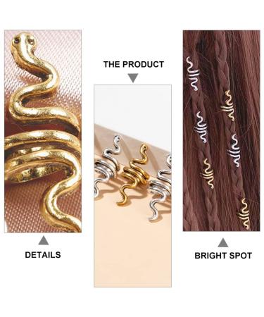 Buy Solustre Metal Dreadlocks Rings - Vintage Hair Tubes & Mushrooms | 9-Piece Set for DIY & Barber Salon - Buy Online on GoSupps.com