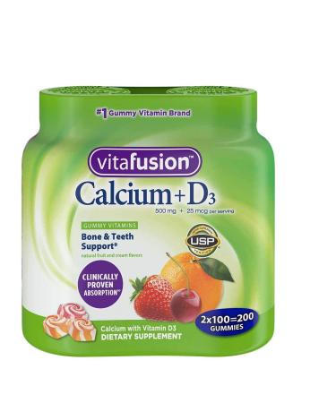 Vitafusion Calcium Supplement Gummy Vitamins  200ct