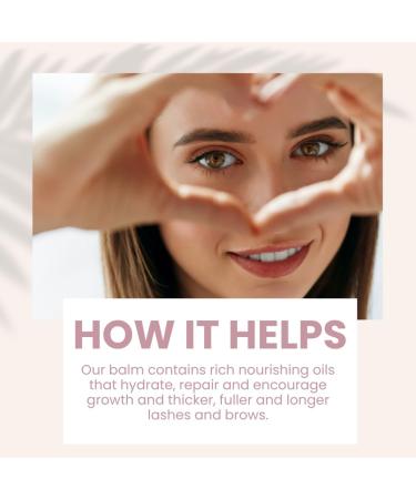 Naturally Solved Lash & Brow Growth Balm - All Natural Hair Growth Formula with Castor Oil & Shea Butter - Easy Application - Buy Online on GoSupps.com