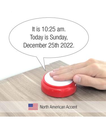Talking Clock for Elderly & Blind | Neutral American Accent | Easy-to-Operate Time & Date Speaking Alarm Clock - Buy Online on GoSupps.com