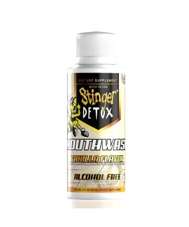 Stinger Detox Mouthwash Drink - Vanilla Flavor - 2 FL OZ - Alcohol Free