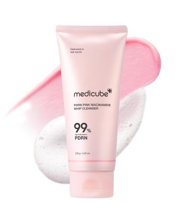 medicube PDRN Marshmallow Whip Cleanser | Face Wash Cleansing Foam for Pore Care & Uneven Skin Tone | Gentle Daily Deep Cleansing | Hydrating and Nourishing Facial Cleanser | Korean Skincare PDRN+Niacinamide
