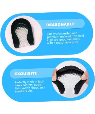 NOLITOY Cellular Heel Pads - 2 Pairs Gel Insoles for Foot Care Bone Spurs & Height Increase - Breathable Anti-Wear Soft Cushions - Buy Online on GoSupps.com