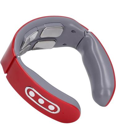Neck Massage Device - Heated Pulse Massager for Lymphatic Drainage | Portable Relief for Men & Women - Buy Online on GoSupps.com