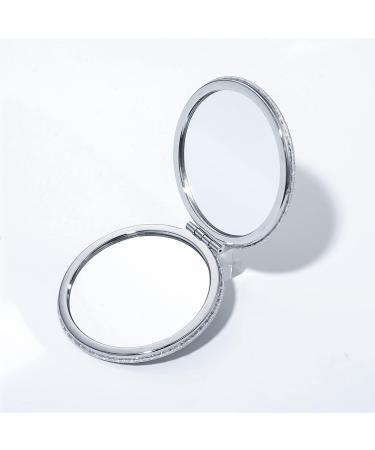 NC Compact Makeup Mirror - 2 Side Travel Cosmetic Mirror with 3X Magnifying Compact Mirror - Ideal for Makeup Purses - Buy Online on GoSupps.com