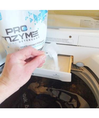 Pro-Enzyme Laundry Detergent Powder - Odor & Stain Destroyer - Professional Grade - 90 Loads - 3lb Pack - Buy Online on GoSupps.com