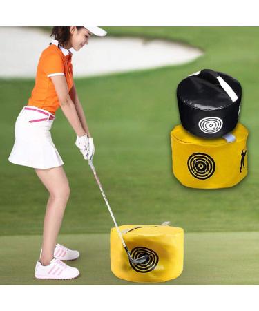TuhooMall Golf Impact Power Smash Bag | Swing Training Aid for Powerful Hitting | Waterproof & Durable - Yellow - Buy Online on GoSupps.com