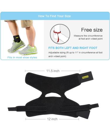 Yosoo Ankle Brace - Breathable Neoprene Adjustable Compression Support for Sprains & Tendons | One Size | Black - International Shipping Available - Buy Online on GoSupps.com