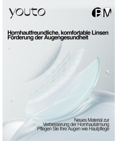 Youto Oxygen Monthly Contact Lenses - 3 Pack BC 8.7mm Dia 14.0mm Soft Silicone Hydrogel UV Protection & High Moisture -3.25 Diopters | International Shipping - Buy Online on GoSupps.com