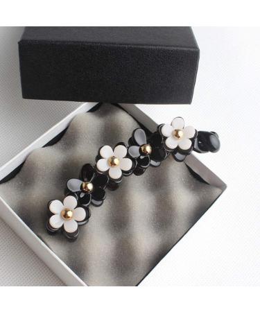 Lurrose Acrylic Banana Hair Clip Ponytail Holder Strong Tension Hair Claw Barrette - Black for Women & Girls - Buy Online on GoSupps.com