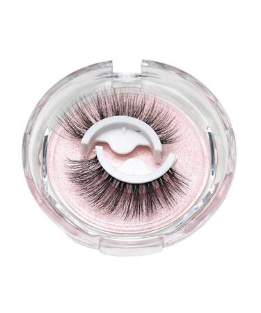 TiSkying False Eyelashes Stickers without Glue, Reusable Long Eyelashes Waterproof Self-Adhesive Eyelashes No Liner Fake Lashes Natural Look for Women