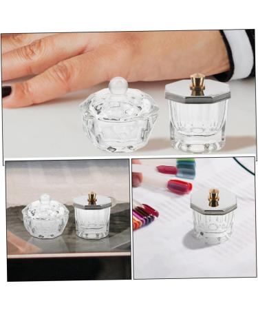 Housoutil Nail Cup Dappen Dish Nail Liquid Acrylic Nail Tools Nail Dappen Dish Nail Dish Acrylic Nail Supplies Dappen Dish for Acrylic Nails Nail Liquid Holder Toning Glass Bracket - Buy Online on GoSupps.com