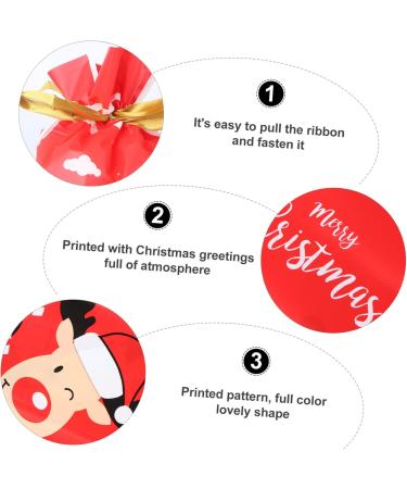 Anneome 50pcs Holiday Party Favor Bag Treat Bags Christmas Bundle Pocket Christmas Bag Packing Bag Candy - Buy Online on GoSupps.com