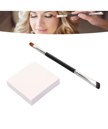 Nail Palette Makeup Palette Paper Sickle Eyeliner Brush Double Ended Eyeliner Detail Brush Nail Coloring Paper Manicure Tools Kit for Nail Art DIY Supplies Painting S