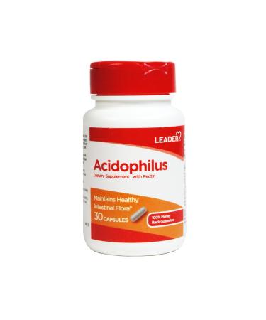 Leader Acidophilus Capsules 30 Count Per Bottle 30 Acidophilus
