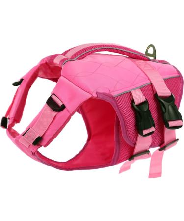 Buy Asenku Dog Wowers: Adjustable Ripstop Dog Swimming Vest for Small to XXL Dogs - Durable & Reflective for Boating Surfing & Swimming - Pink - Buy Online on GoSupps.com