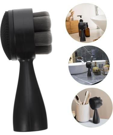 DOITOOL Face Brush Face Exfoliator Manual Facial Brush Face Exfoliating Scrubber Face Cleansing Brush Facial Cleansing Brush Face Washing Cleaner Face Wash Tool Face Scrubber 12.5X5X5CM Black - Buy Online on GoSupps.com