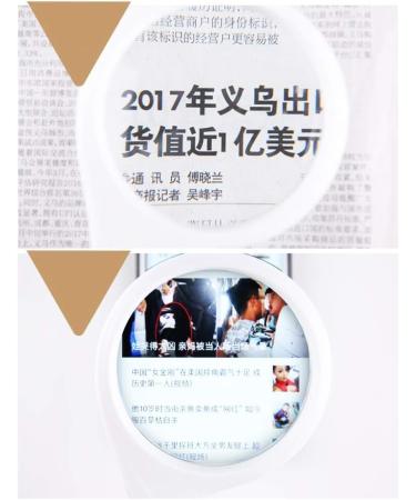 Magnifying Glass 10X Handheld HD Optical Lens Magnifying Glass for Elderly Youth Reading Books Clock Repair Recognition White Made in China - Buy Online on GoSupps.com