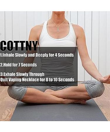 Breathlace Necklace Quit Smoking Breathlace Quit Smoking Breathing Necklace for Anxiety Relief Anxiety Stress Panic Attack Meditation Tools Necklace (Silver+ Rose Gold) - Buy Online on GoSupps.com