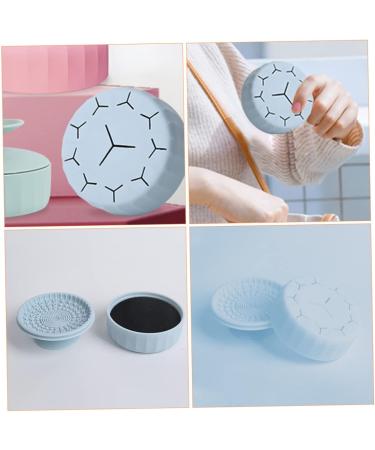 Garneck Makeup Brush Cleaning Box Makeup Sponge Cleaners Silicon Makeup Brush Mat Silicone Makeup Tool Cleaner Makeup Cleaning Mat Brush Cleaners Cosmetic Silica Gel Makeup Pad Make up 7.9X5.25X4.9CM Blue - Buy Online on GoSupps.com