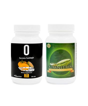 Omnitrition Supplements Kit: Green Coffee Bean Extract (60 Capsules) and Garcinia Cambogia (120 Veggie Capsules) | Antioxidant-Rich for Vitality | Pure Formula No Additives
