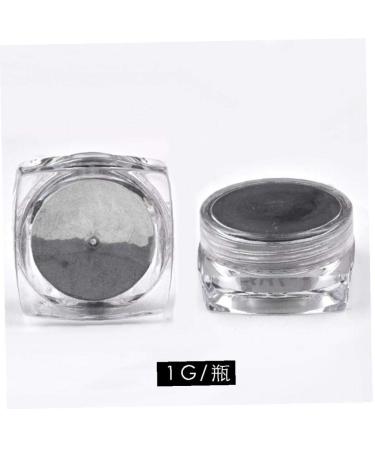1g Magic Mirror Black Nail Glitter Powder | Chrome Pigment for DIY Nail Art & Decoration - International Shipping - Buy Online on GoSupps.com