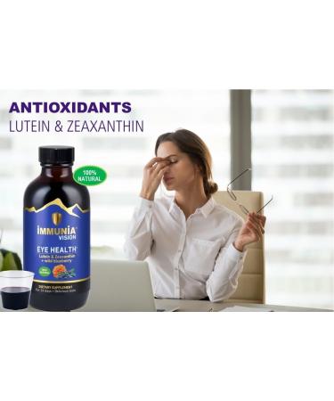 Immunia Vision. Lutein Wild Blueberry and Elderberry Concentrate. Eye Health Antioxidant Supplement. Concentrated Formula. Delicious Taste. 5 ml/Day. (3-Pack) 1 Count (Pack of 3) - Buy Online on GoSupps.com