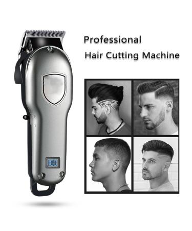 Professional Hair Clippers for Men - Adjustable Taper Trimmer with Rechargeable 1800mAh Li-ion Battery | International Shipping Available - Buy Online on GoSupps.com