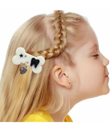 XIAHIOPT Hair Clip Cartoon Hair Clips Side Hair Clip Halloween Costume Decorative Hair Pins Barrette for Women Girls White - Buy Online on GoSupps.com