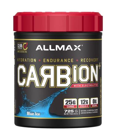 ALLMAX Nutrition - CARBION+ (Hydration Endurance & Recovery) - Blue Ice - 725 Gram Blue Bomb Pop 725.0 g (Pack of 1)