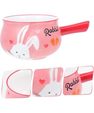 Alipis 2pcs Breakfast Handle Bowl Salad Bowl Kitchen Accessories Ceramic Bowl Cutlery Set Child Household - Buy Online on GoSupps.com
